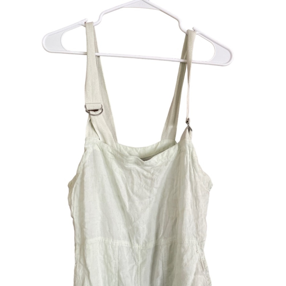 Urban Outfitters BDG Tilly Linen Utility Overalls in Light Green‎ S - Picture 4 of 14